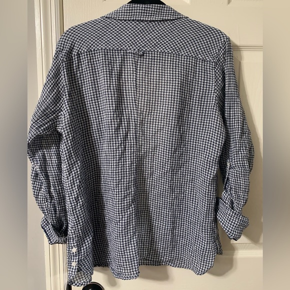 ☀️ C&C California ☀️ Black and White Checkered Flannel/Button Down - Picture 2 of 5